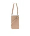 Jil Sander Logo Shoulder Bag In Nude