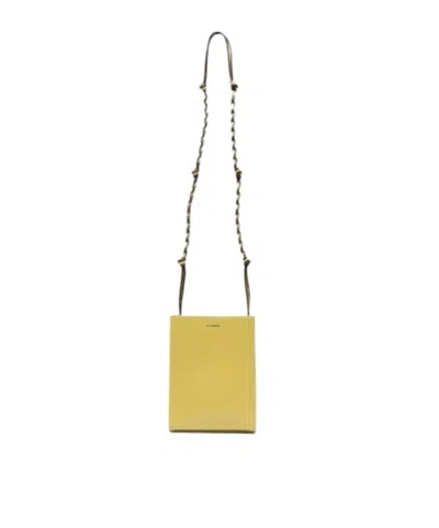 Jil Sander Logo Shoulder Bag In White