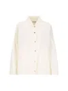 Jil Sander Cotton Blouson Jacket In Neutral