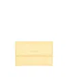 Jil Sander Logo-stamp Leather Coin Purse In Nude