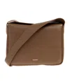 Jil Sander Shoulder Bag With Logo In Brown