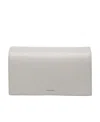 Jil Sander Logo-stamp Leather Shoulder Bag In Gray