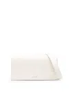 Jil Sander Logo-stamp Leather Shoulder Bag In Neutrals