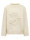 Jil Sander Man Sweater Cream Size 38 Mohair Wool, Polyamide In Beige
