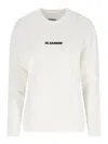 Jil Sander Logo Sweater In White