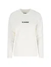 Jil Sander Logo Sweater In White