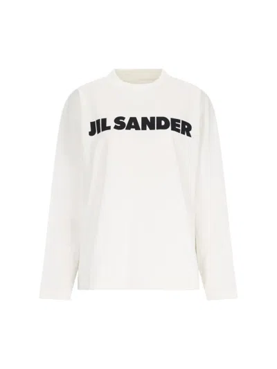 JIL SANDER " LOGO T-SHIRT - WHITE