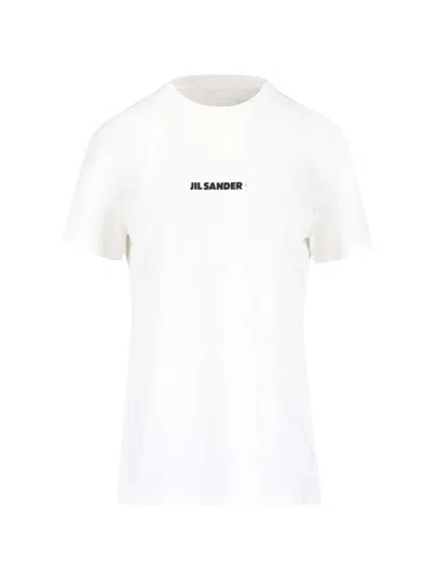 Jil Sander Logo T-shirt In White