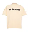 Jil Sander Logo-print Cotton T-shirt In Beige