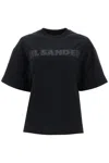 Jil Sander Cotton Jersey T-shirt With Logo In Black