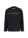 Jil Sander Black Long Sleeve T-shirt In Black
