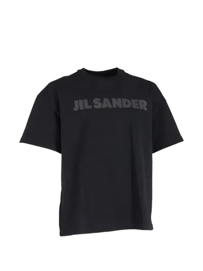 Pre-owned Jil Sander Logo T-shirt In Black