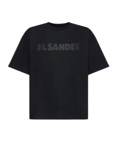 Jil Sander Logo T-shirt In Black