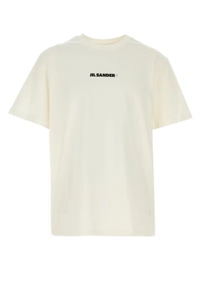 JIL SANDER JIL SANDER WHITE COTTON T-SHIRT