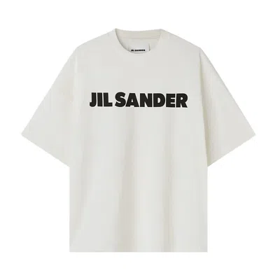 Pre-owned Jil Sander Logo T-shirt 'natural' In Tan