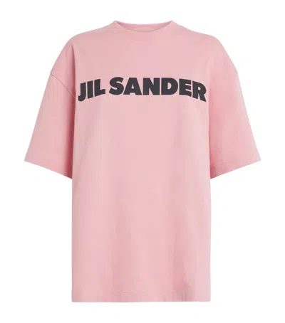 Jil Sander Logo T-shirt In Pink