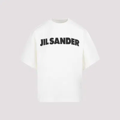 Jil Sander Logo T-shirt In Porcelain