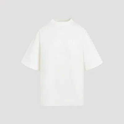 Jil Sander Women White Cotton T-shirt In Gray
