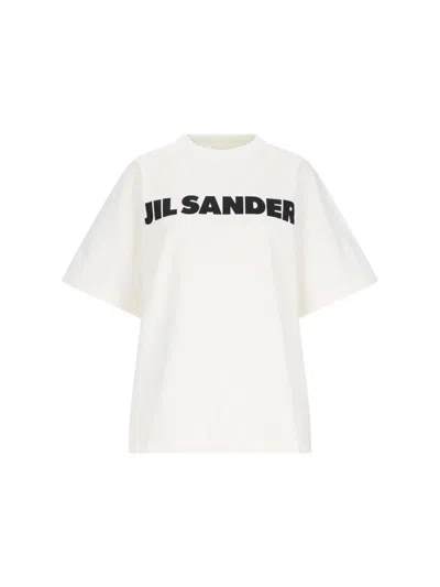 JIL SANDER JIL SANDER LOGO T-SHIRT – WHITE