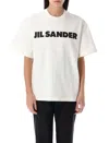 Jil Sander Relaxed-fit Cotton T-shirt With Bold Logo In White