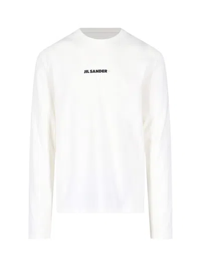 JIL SANDER JIL SANDER LOGO T-SHIRT – WHITE