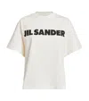 Jil Sander Relaxed-fit Cotton T-shirt With Bold Logo In White
