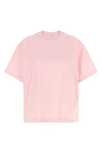 Jil Sander Relaxed Logo T-shirt In Pink