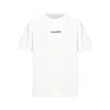 Jil Sander Men White Crewneck T-shirt With Logo Lettering On The Front In Cotton Man In White