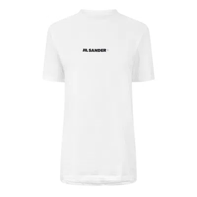 Jil Sander Logo T-shirt In White
