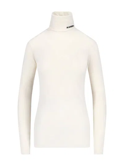 JIL SANDER LOGO TURTLENECK