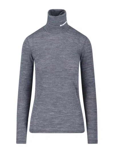 JIL SANDER LOGO TURTLENECK