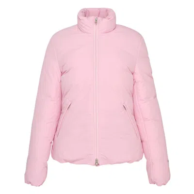 Jil Sander Logo Water-repellent Down Jacket In Pink