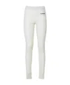 Jil Sander Logo Wool Leggings In White