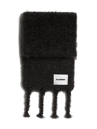 Jil Sander Logo Wool Scarf