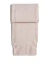 Jil Sander Logo-patch Knitted Scarf In Nude
