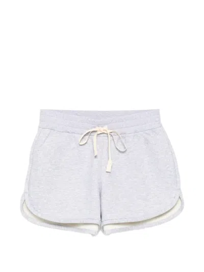 Jil Sander Logo-embroidered Shorts In Gray