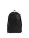 Jil Sander Logo-patch Leather Backpack In Black