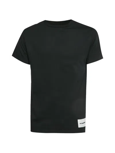 Pre-owned Jil Sander Logo-patch T-shirt In Black