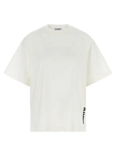 Jil Sander Logo-print Cotton Jersey T-shirt In White