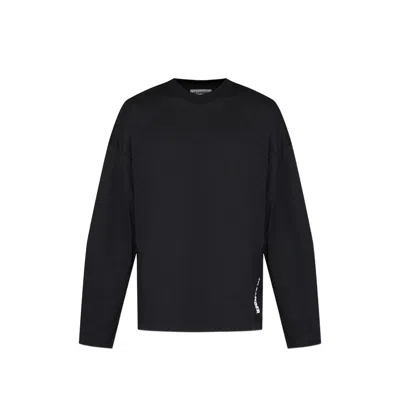 Jil Sander Logo-print Long-sleeved T-shirt In Black