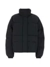 Jil Sander Polyester Down Jacket Elasticated Cuffs Pockets In Black