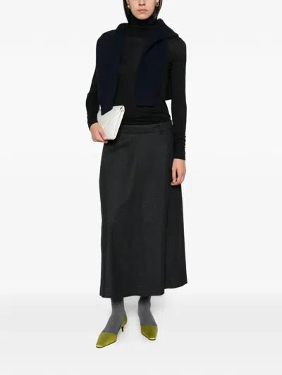 Jil Sander Logo-print Roll-neck T-shirt In Black