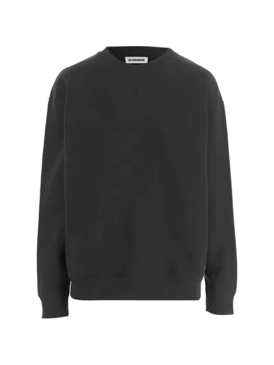 Jil Sander Logo-print Sweatshirt In Black