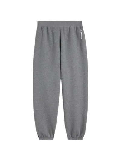 Jil Sander Logo-print Track Pants In Gray
