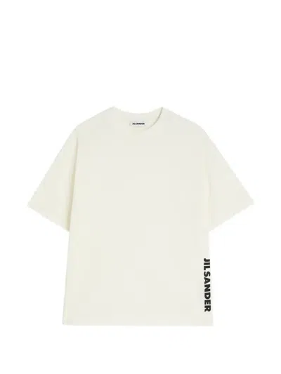 Jil Sander Boxy Fit Crew Neck T-shirt In Neutral