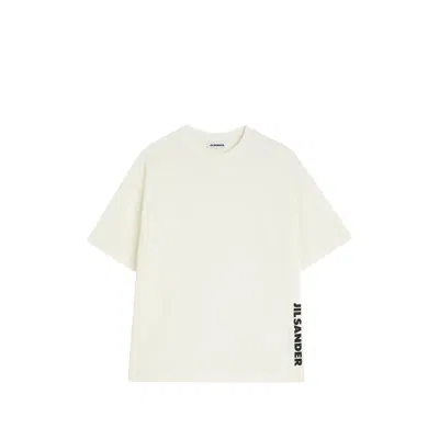 Jil Sander Jersey Crewneck Logo T-shirt In Multi