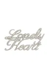 Jil Sander Slogan Metal Hair Pin In Silver