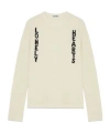 Jil Sander 'lonely Hearts' Sweater In White