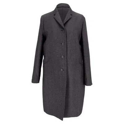 Jil Sander Long Coat In Grey Acetate In Gray