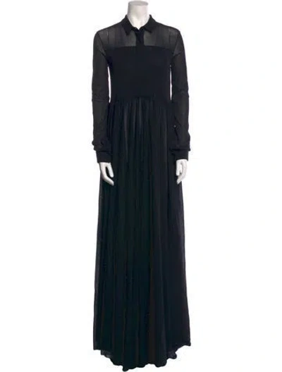Pre-owned Jil Sander Long Dress In Black